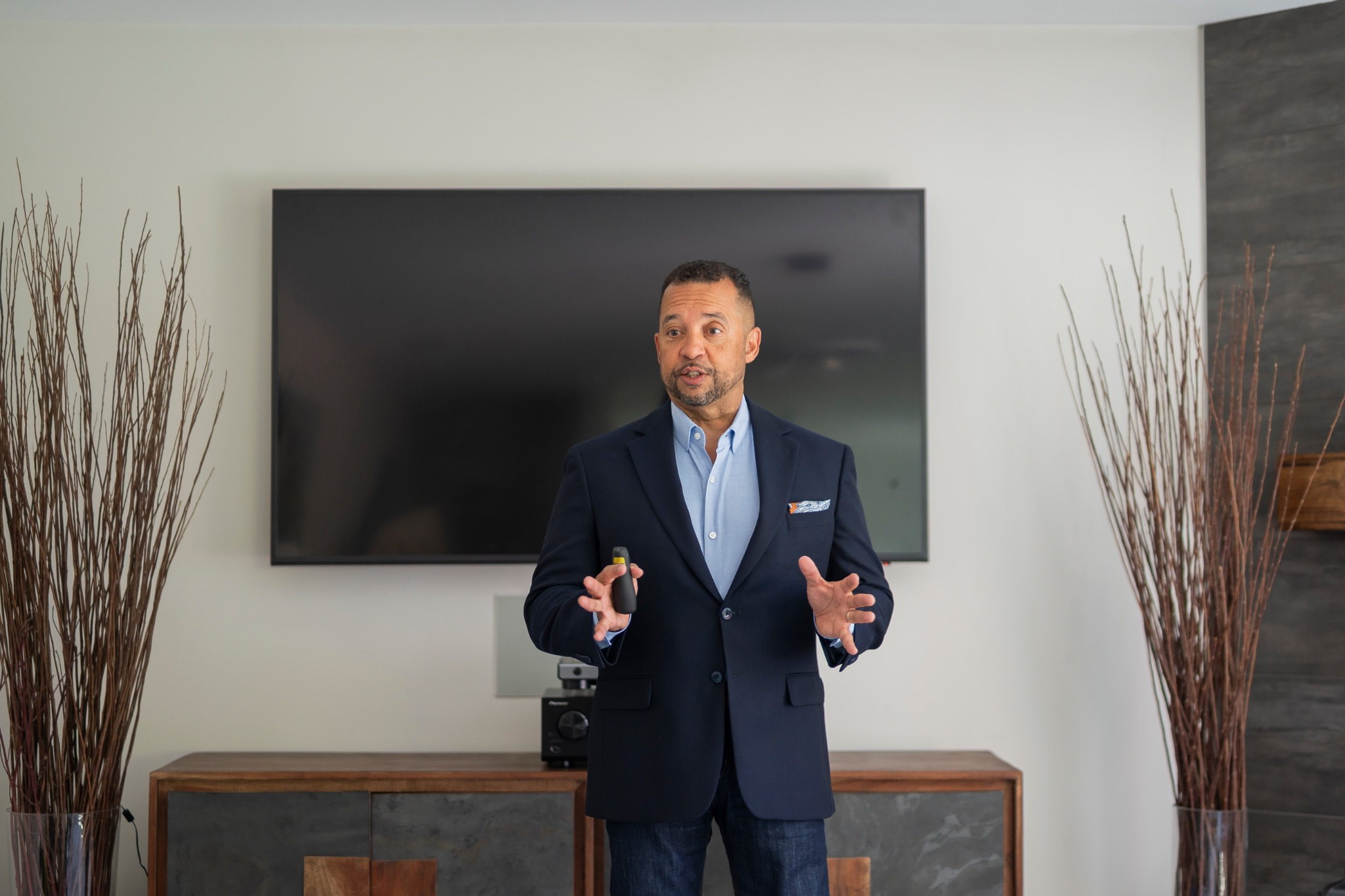 Corporate leadership coaching session